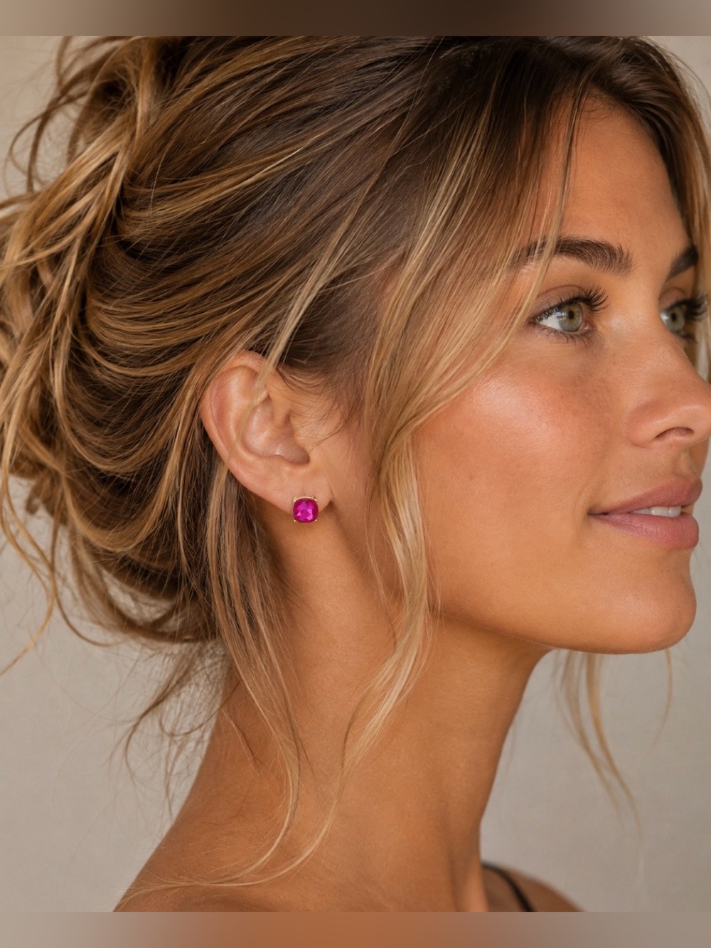 NWT Sophia Verbena Faceted Gem Stud Earrings